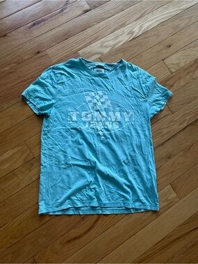 Tommy Hilfiger Light Blue Graphic Short Sleeve Tee